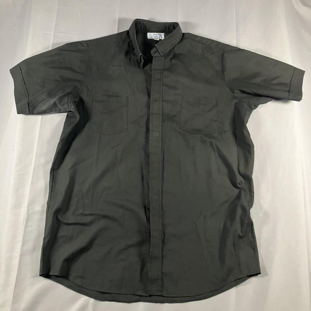 R J Toomey Shirt‎ Mens 17 Black Short Sleeve Clerical Collar Summer Comfort USA
